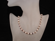 SW Perlenkette rosa + grau