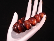 Tigerauge Armband rot