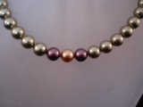 Kette in grn, bordeaux,gold