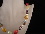 Millefiori Kette bunt