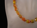Millefiori Kette gelb