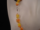 Millefiori Kette gelb