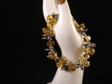 Kristall und Perlen Armband