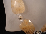 Bergkristall Kette mit Einschlssen
