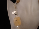 Bergkristall Kette mit Einschlssen