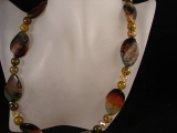 Achat Kette dunkelbraun