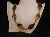 Achat Kette dunkelbraun