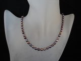 SW Perlenkette anthrazit/lila