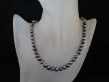 SW Perlenkette anthrazit mit Strass