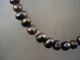 SW Perlenkette anthrazit mit Strass