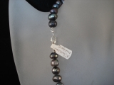 SW Perlenkette anthrazit mit Strass