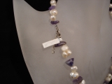 SW Perlenkette mit Amethyst