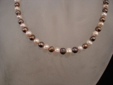 SW Perlenkette rosa + grau