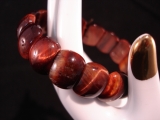 Tigerauge Armband rot