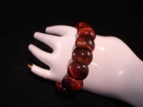 Tigerauge Armband rot