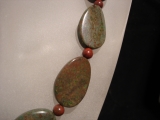 Achat Kette braun/grn