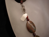 Achat Kette braun/grn