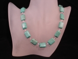 Tigerauge Kette mit Bergkristall