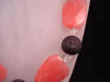 Melonenquarz Statementkette