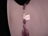 Amethystkette oval